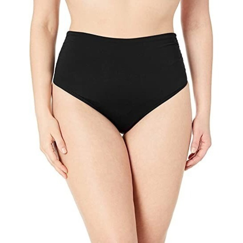 Anne Cole BLACK Colour Blast High‑waist Bikini‎ Swim Bottom, US 24W